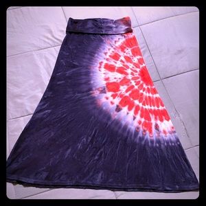 Justice Patriotic Tie-dye Maxi Skirt